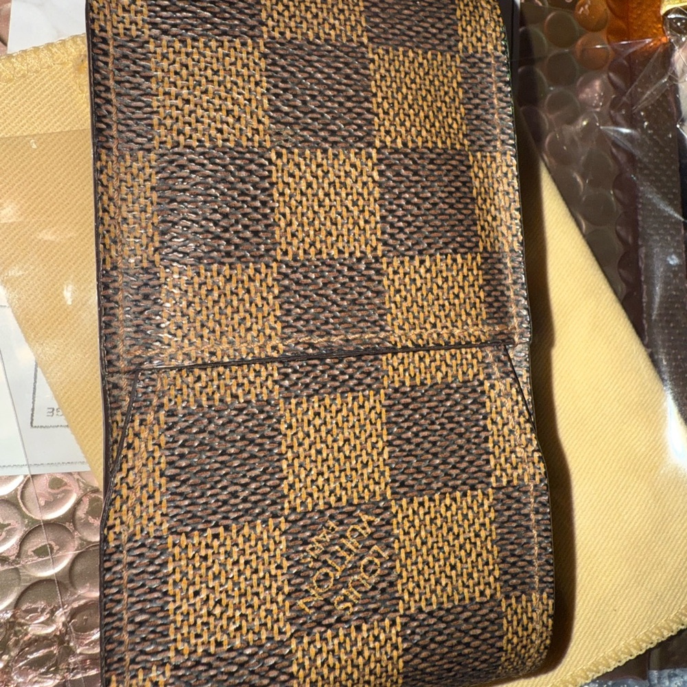 Louis Vuitton Brown Checkered Wallet